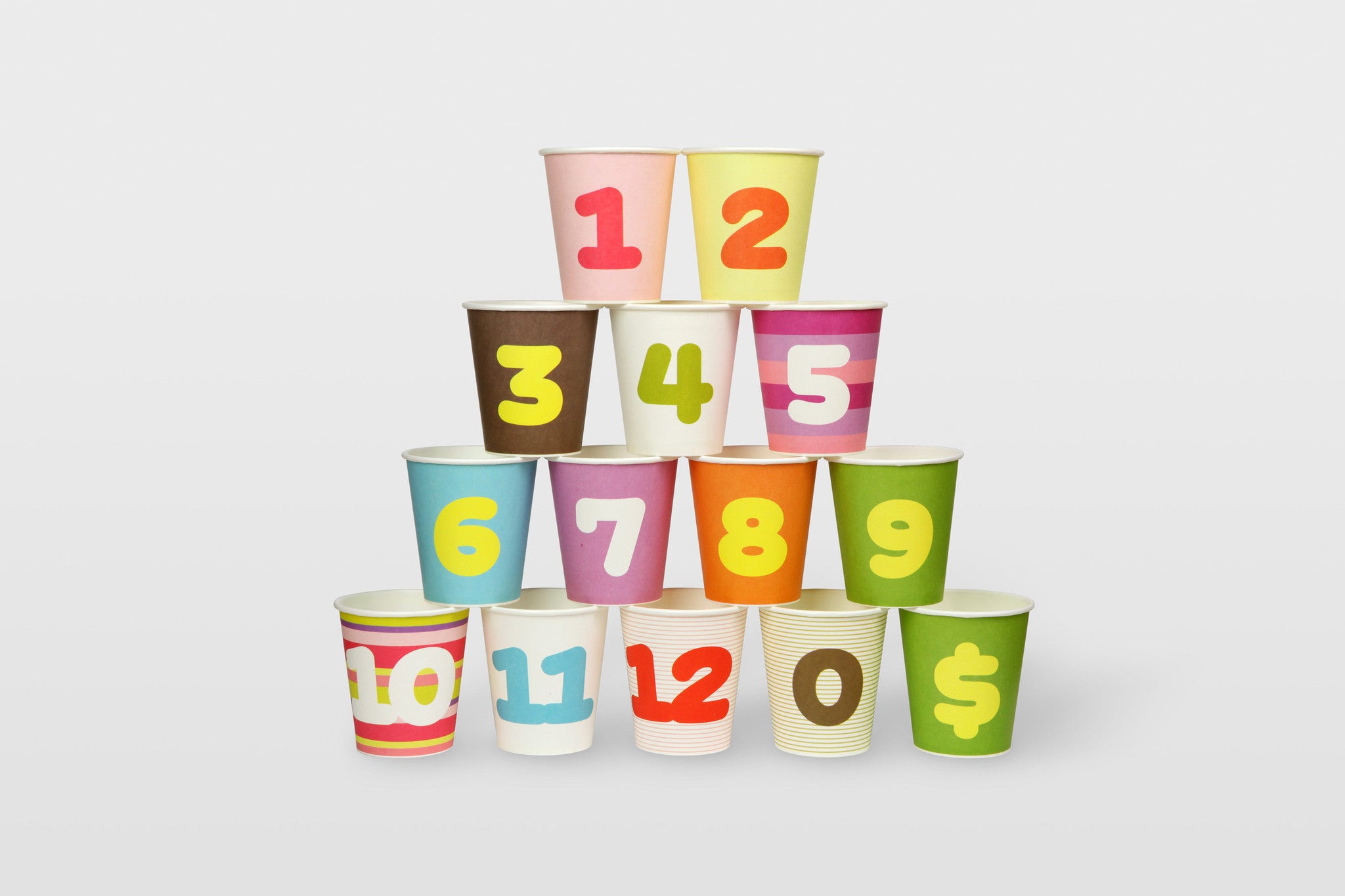 123 Paper Cups: Set of 30