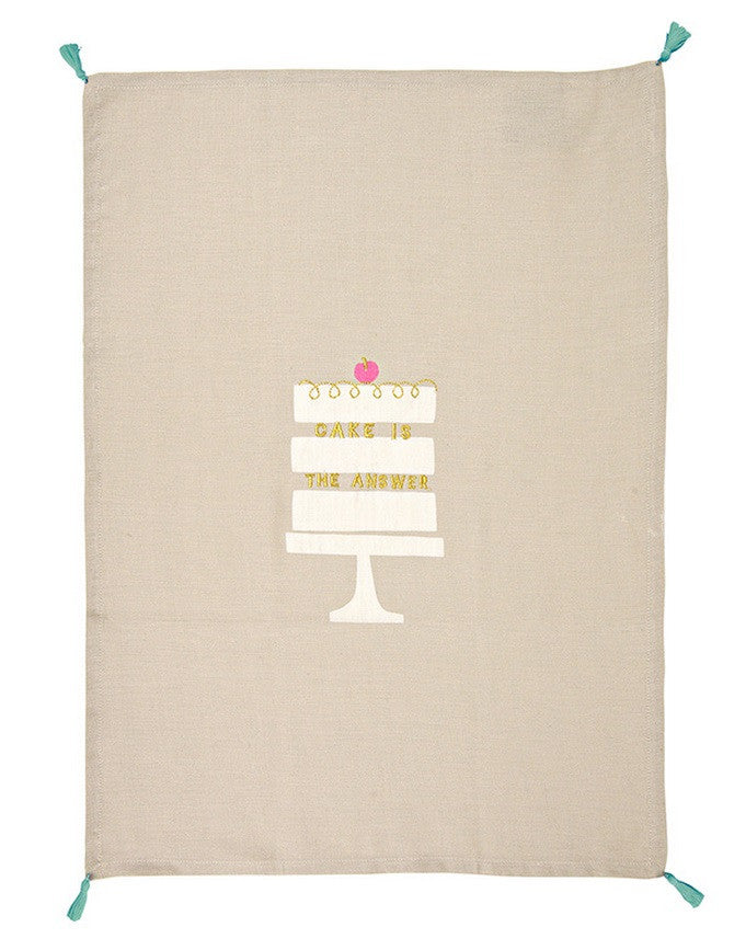 Tea Towel: Cake is the Answer