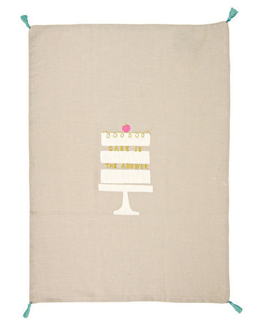 Tea Towel: Cake is the Answer