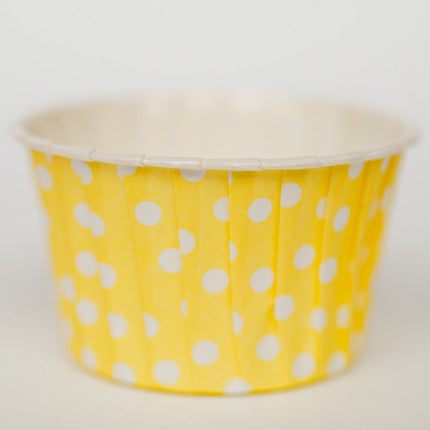 Baking Cups: Pleated Polka Dots/Spots: Pack of 20