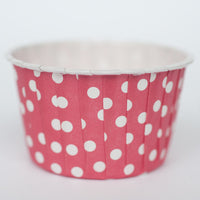 Baking Cups: Pleated Polka Dots/Spots: Pack of 20