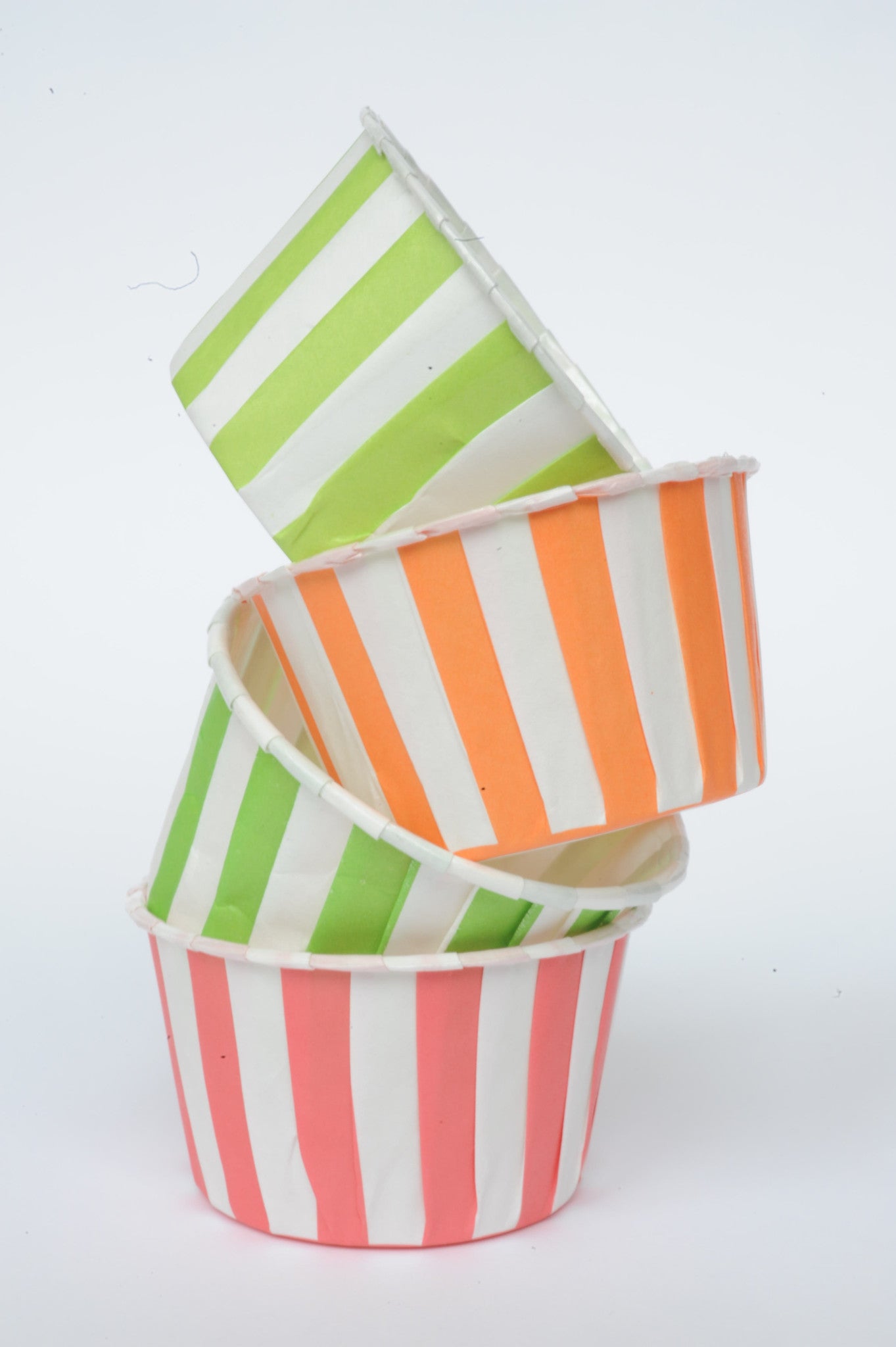 Baking Cups: Pleated Stripes: Pack of 20