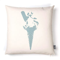 Ice Cream Delight Cushion: Teal and Candy Pink