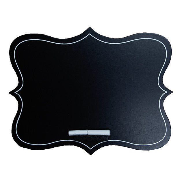 Ornate Rectangular Chalkboard Plaque