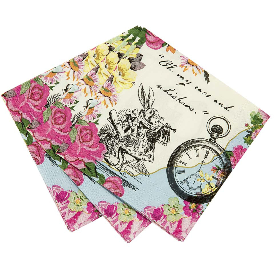 Napkins: Alice in Wonderland - Pack of 20