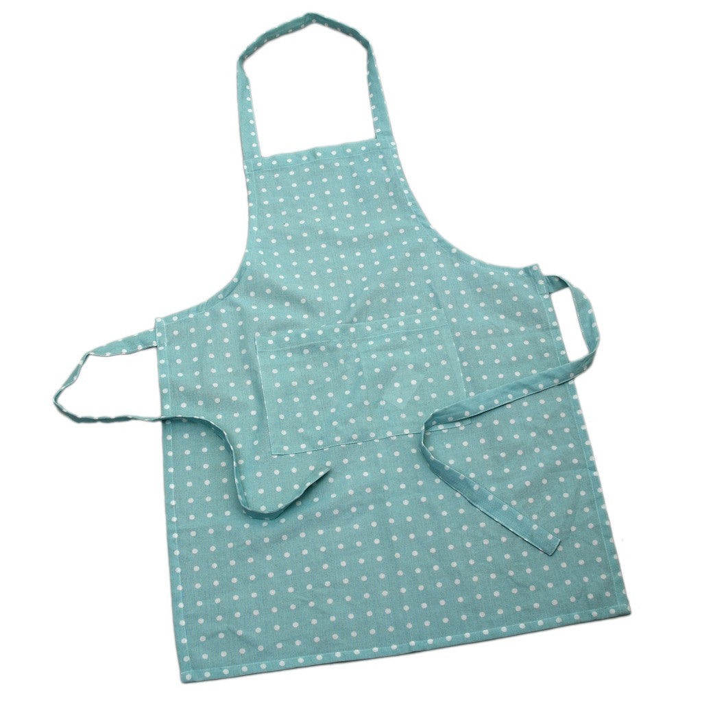 Apron: Blue Spotty Cotton