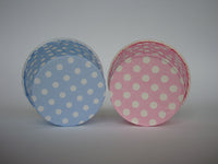 Baking Cups: Pleated Polka Dots/Spots: Pack of 20