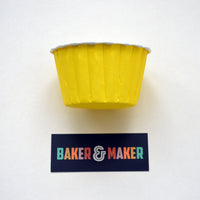 Baking Cups: Pleated Yellow: Pack of 20 or 100