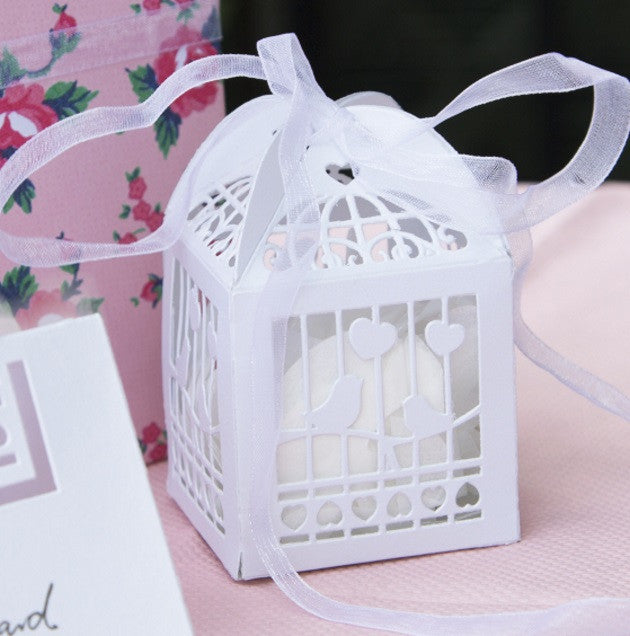 Favour Boxes: Birdcages & Love Birds - Pack of 10