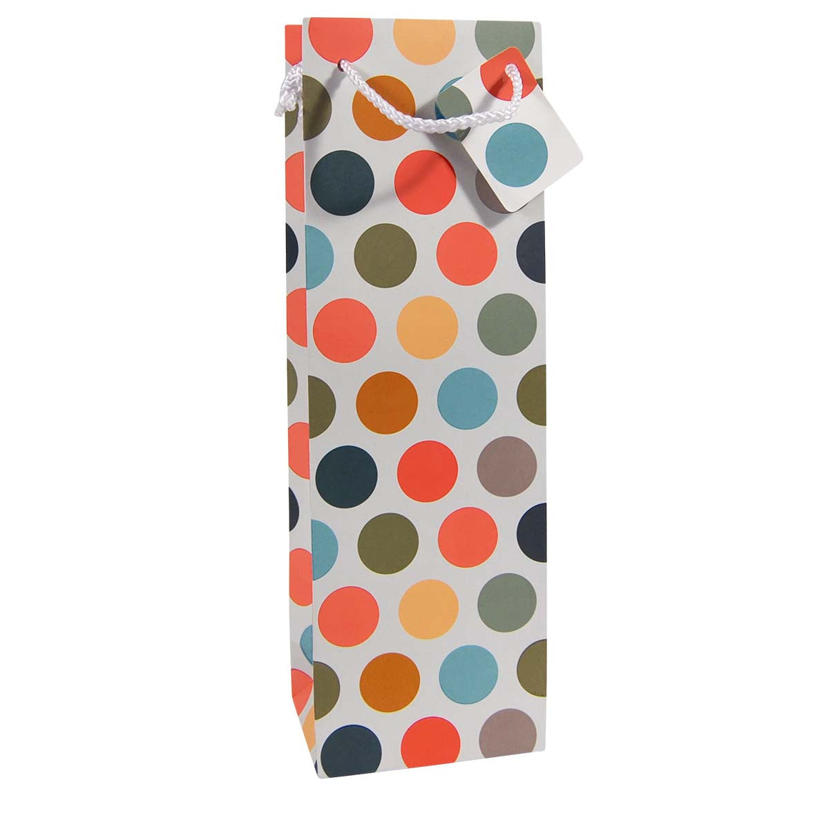 Wine & Champagne Bottle Bag: Multicoloured Spot