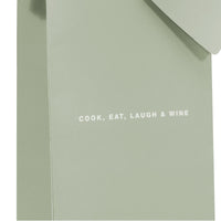 Wine & Champagne Bottle Gift Bag: Cook, Eat, Laugh & Wine