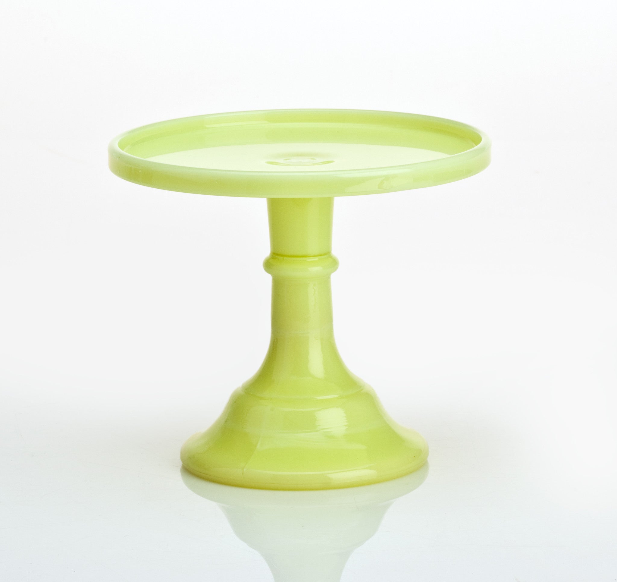 Milk Glass Cake Stand: Buttercream