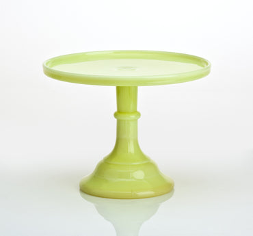 Milk Glass Cake Stand: Buttercream