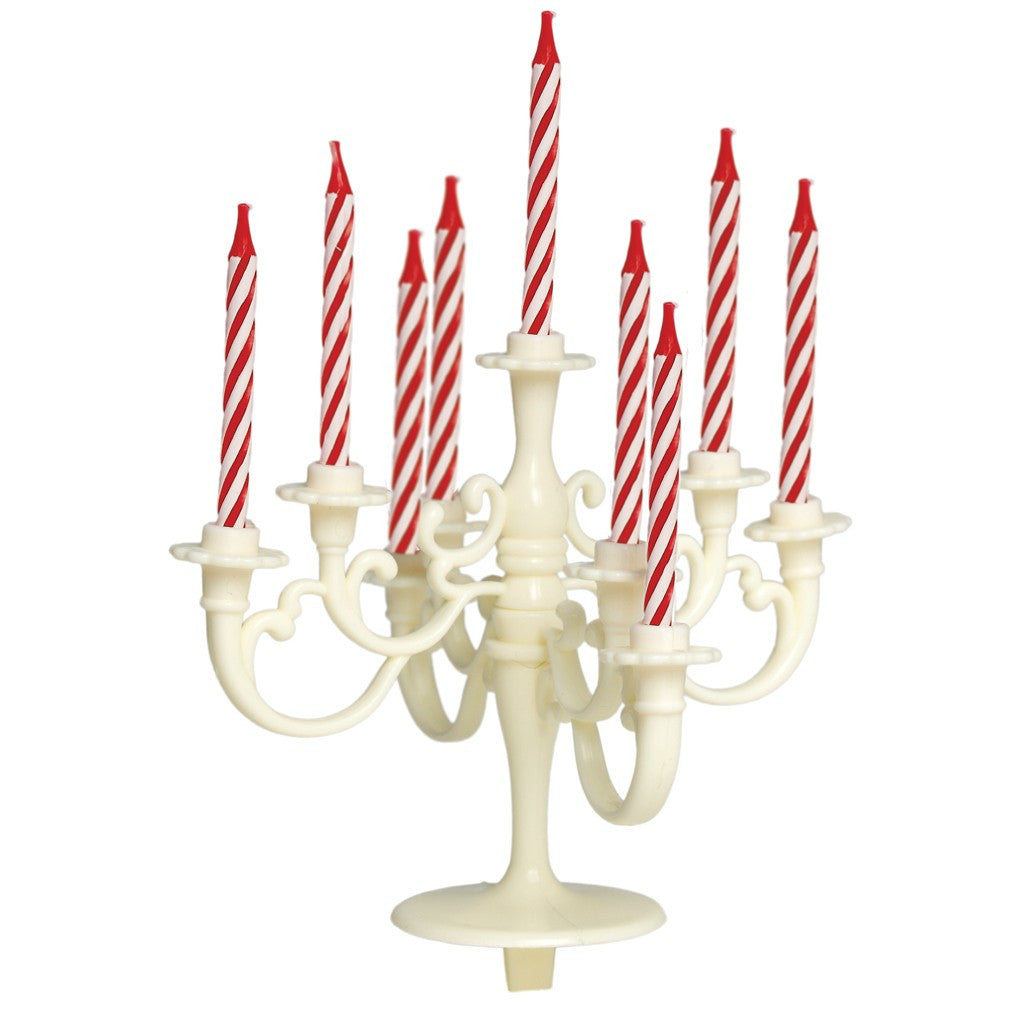 Cake Candelabra: Medium - Gold, Ivory, Red or Pink