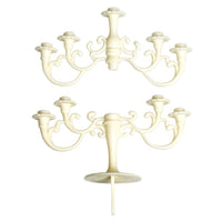 Cake Candelabra: Medium - Gold, Ivory, Red or Pink