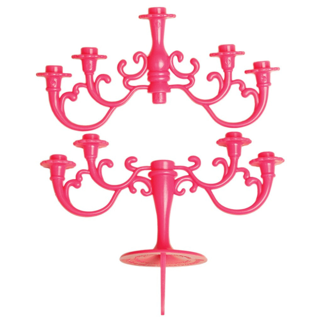 Cake Candelabra: Medium - Gold, Ivory, Red or Pink