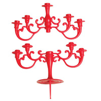 Cake Candelabra: Medium - Gold, Ivory, Red or Pink