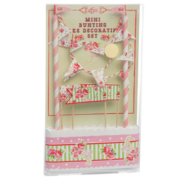 Cake Bunting & Decorating Set: Paisley Rose