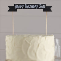 Chalkboard Wooden Cake Bunting