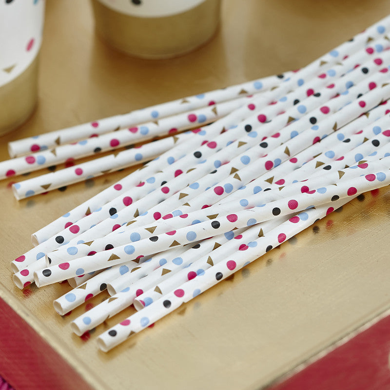 Straws: Confetti - Pack of 25