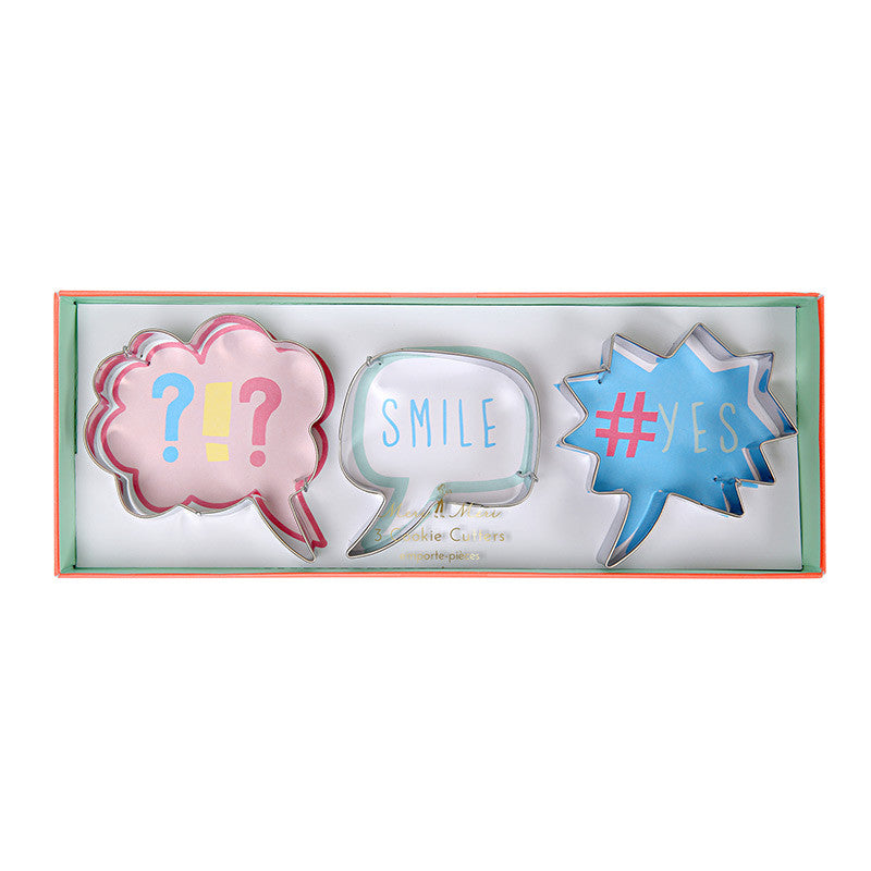 Speech Bubble Cookie Cutter Set