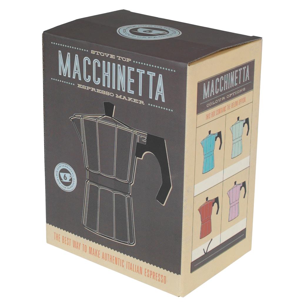 Red Espresso Coffee Macchinetta Moka Pot