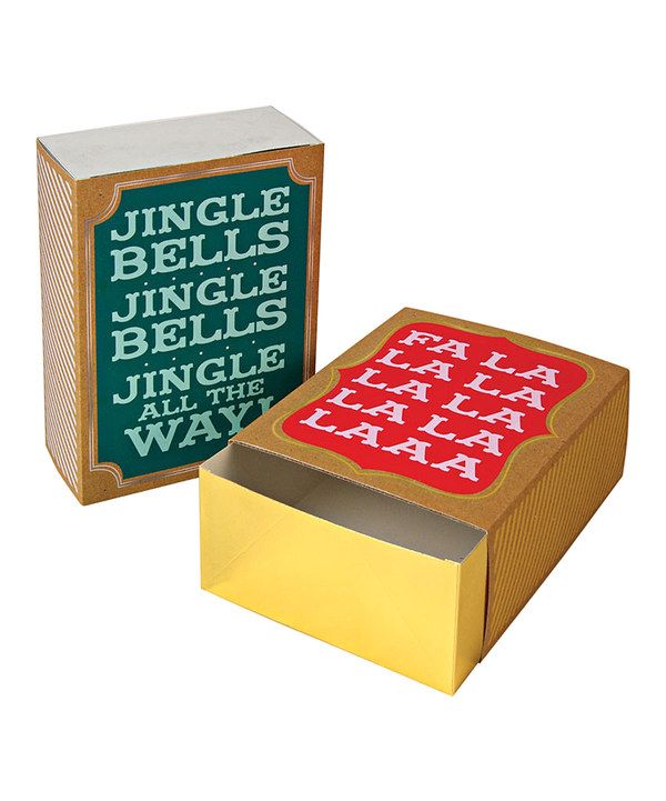 Gift Box: Giant Match Boxes - Pack of 2 - Jingle Bells