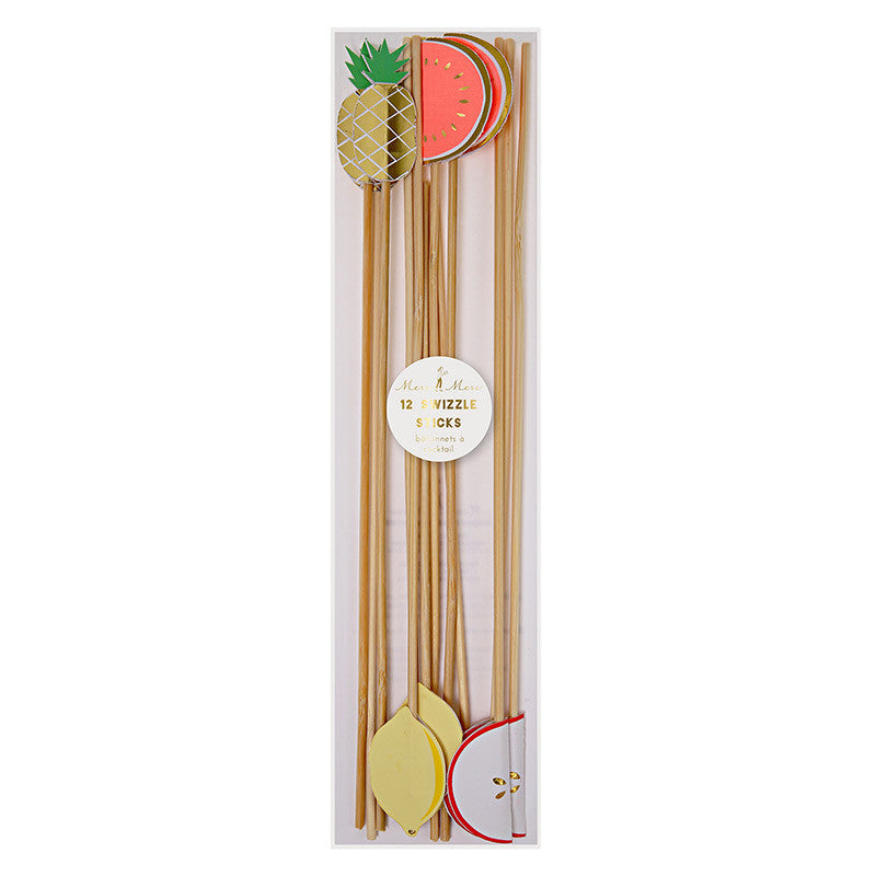 Fruity Swizzle Sticks: Pack of 12