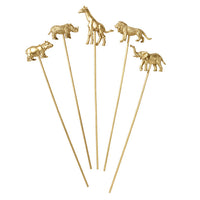 Gold Animals on Sticks