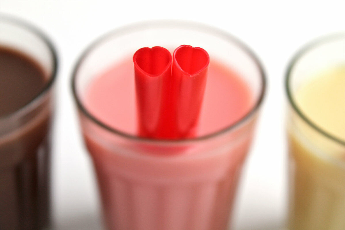 Straws: Heart-Shaped - Pack of 20