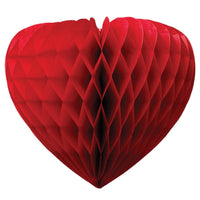 Honeycomb Decoration: Red Heart