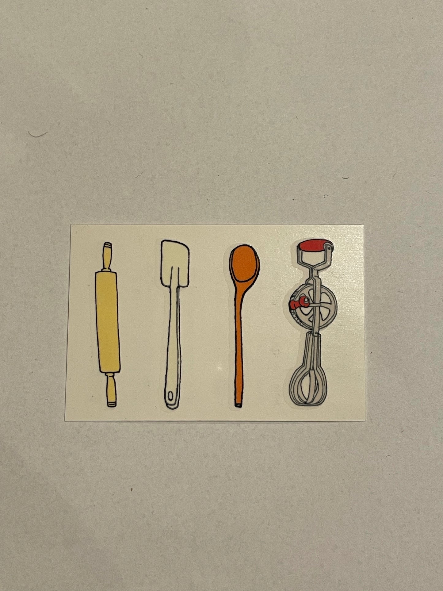 Temporary Tattoos: Kitchen Utensils Set