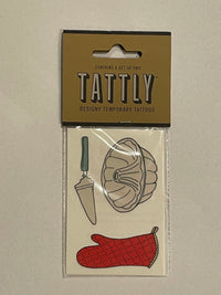 Temporary Tattoos: Kitchen Utensils Set