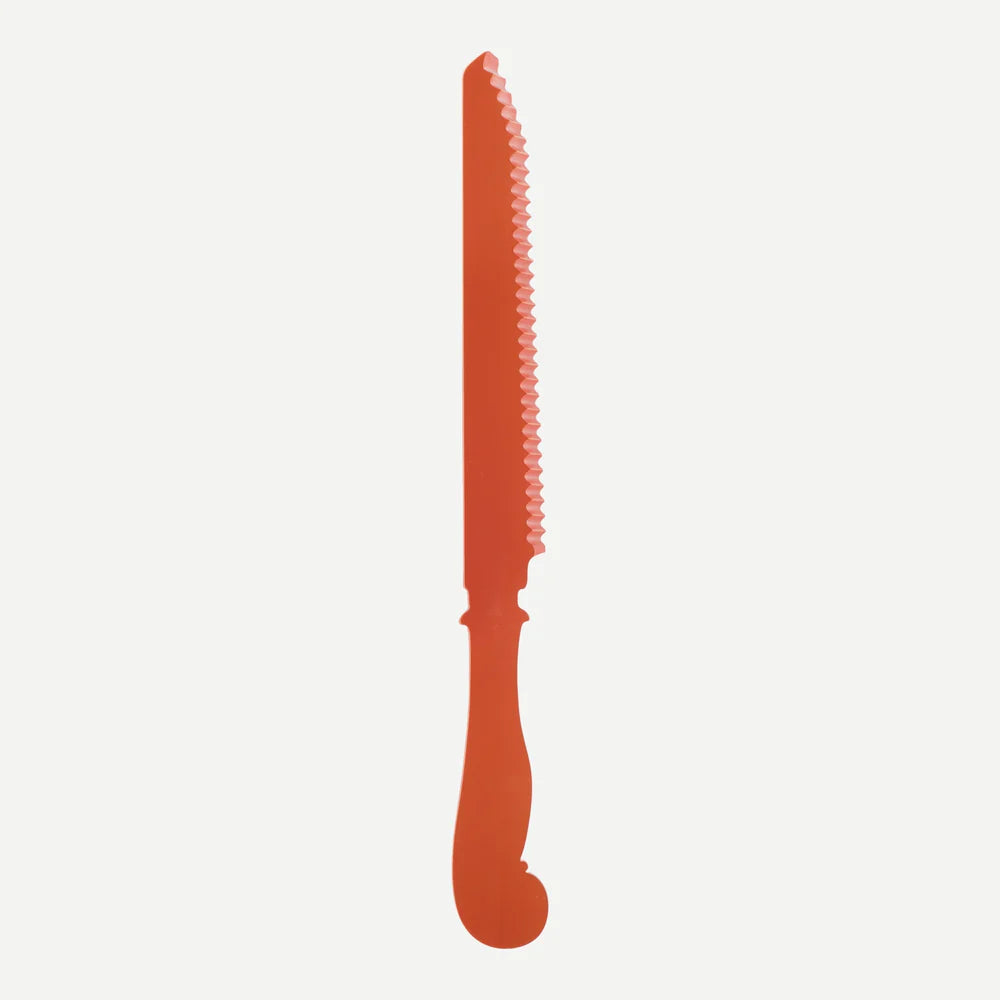 Cake or Bread Knife: Sabre Paris Honorine - Green, Orange, Pink, Red