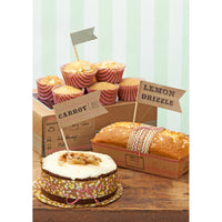 Large Food Flags/Toppers: Kraft Bake Sale: Pack of 12