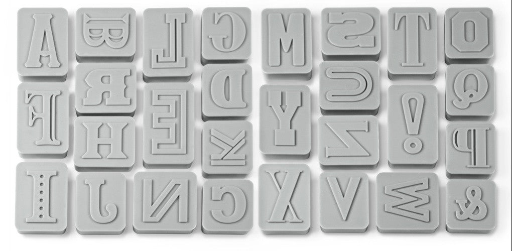 Cookie Cutters: Letterpressed Biscuits ABC or 123