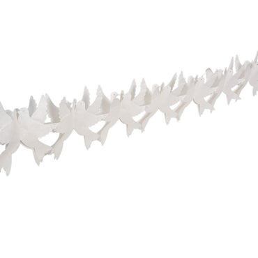 Honeycomb Garland: White Doves