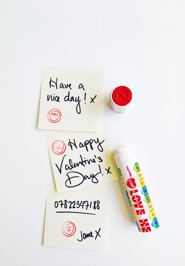 Love Hearts Ink Stamps