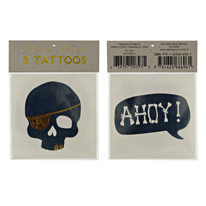 Tattoos: Pirates - Skull & Ahoy