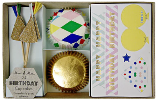 Cupcake Kit: Personalised Happy Birthday - 24 Cases