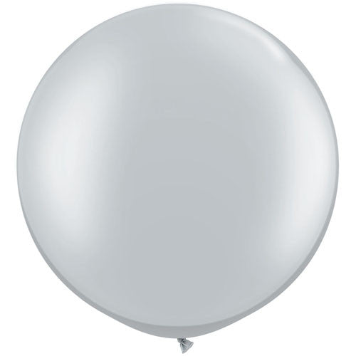 Balloon: Giant 30in Round Metallic Balloons: Gold or Silver