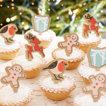 Cake Toppers: For Mince Pies - Pack of 12