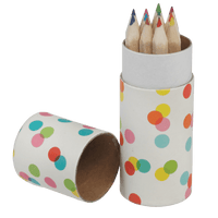 Mini Pencils in Confetti Tube: Pack of 12