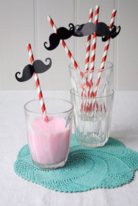 Moustache Straws