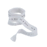 Ribbon: Vintage Wedding Ribbon - 'Just Married' or 'Mr & Mrs' - 20mm 4m