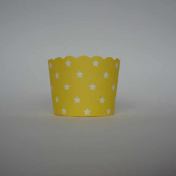 Scallop Edge Baking/Muffin Cups: Large - Stripes, Spots & Stars: Pack of 20