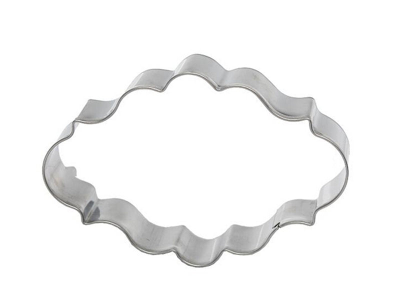 Cookie Cutter: Fancy Oval Plaque