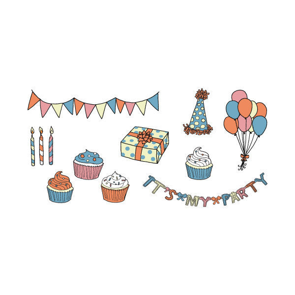 Temporary Tattoos: Cupcake Party - Set of 8