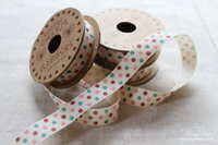 Ribbon: Polka Dot Multicoloured -17mm 6m