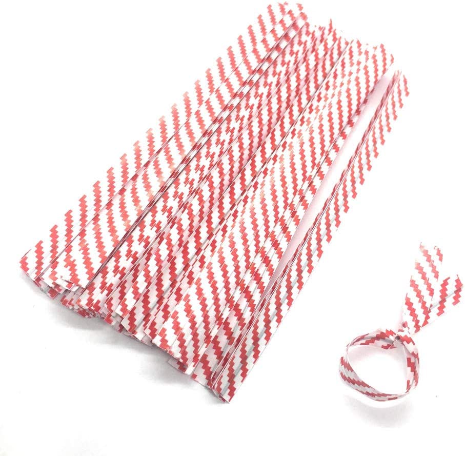 Twist Ties: Candy Stripes - Green, Red, Purple & Blue